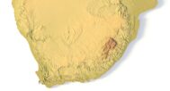 Africa topographic map STL for CNC machining