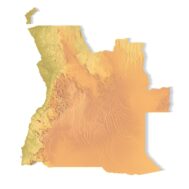 Angola 3D STL terrain model with full topographic details