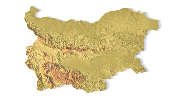 STL file of Bulgaria map for CNC and 3D printing