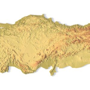 STL file of Turkey map for CNC and 3D printing