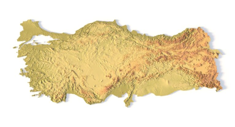STL file of Turkey map for CNC and 3D printing