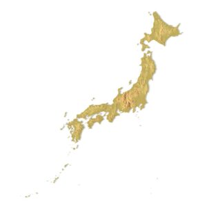 STL file of Japan map for CNC and 3D printing