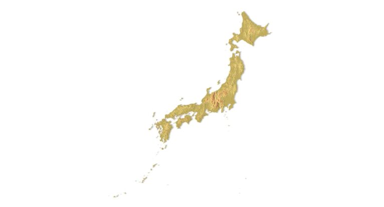 STL file of Japan map for CNC and 3D printing