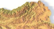 Digital elevation terrain of Turkey in STL format