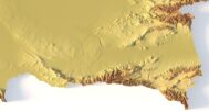 Digital elevation terrain of Kazakhstan in STL format