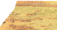 Arizona digital elevation model STL terrain map
