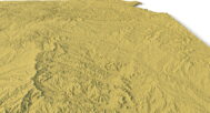 Kansas digital elevation model STL terrain map