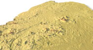 Maine digital elevation model STL terrain map