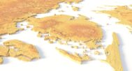 Denmark topography STL file optimized for CNC wood, metal, and plastic carving