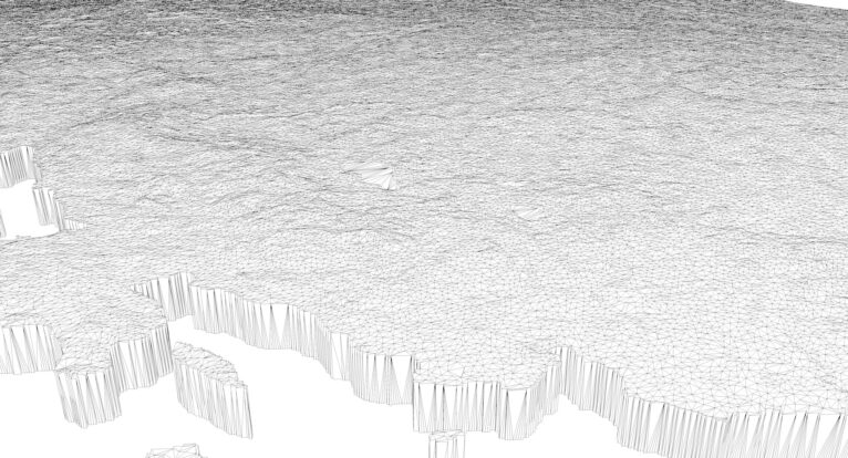 Denmark topographic model perfect for educational and creative projects