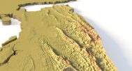 3D relief model of Bangladesh for education use