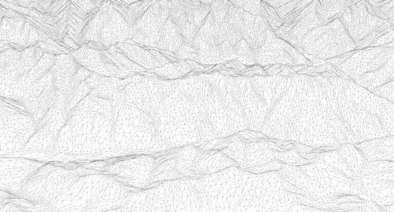 Austria elevation map used for teaching and design