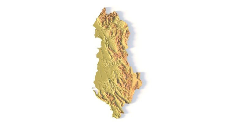 Albania Topographic Map – 3D Model for 3D Printing & CNC Carving - Image 2