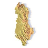 Albania Topographic Map – 3D Model for 3D Printing & CNC Carving
