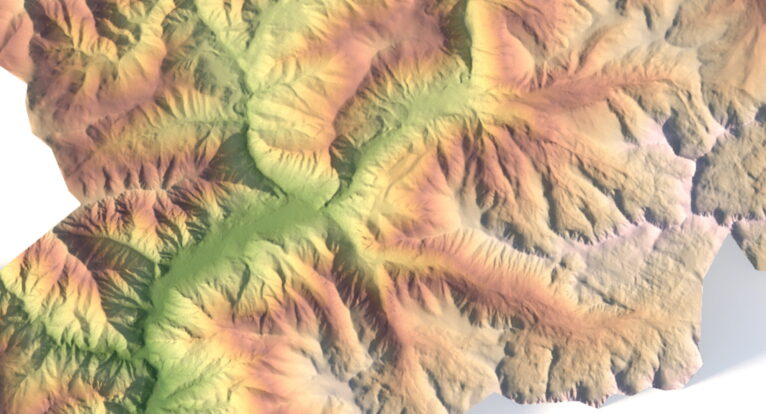 Andorra topographic map STL for CNC milling