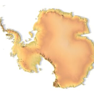 Antarctica terrain 3D model for 3D printing