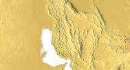 Asia 3D relief map prepared for CNC milling and engraving