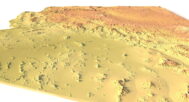 Arizona digital elevation model STL terrain map