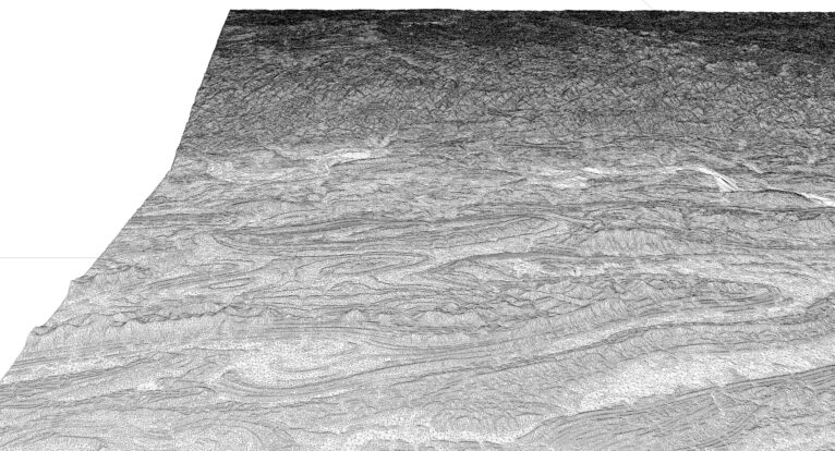 3D printed Arizona topographic map STL