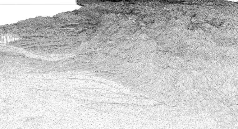 3D printed Idaho topographic map STL