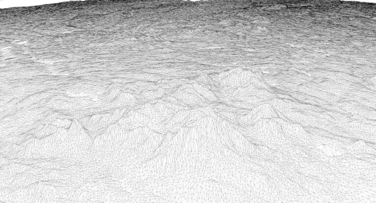 3D printed Maine topographic map STL