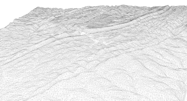 3D printed Maryland topographic map STL