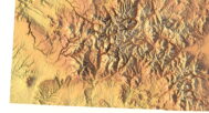 Colorado topographic map STL for CNC carving