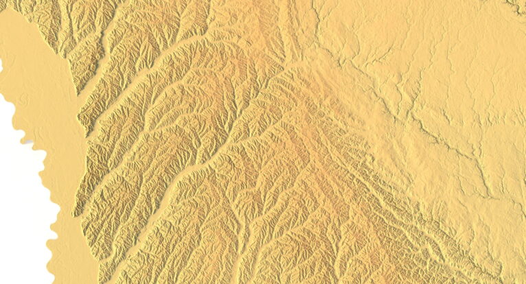 Iowa topographic map STL for CNC carving