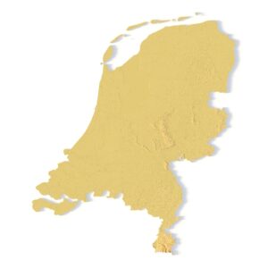STL file of Netherlands map for CNC and 3D printing