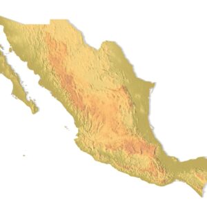 STL file of Mexico map for CNC and 3D printing