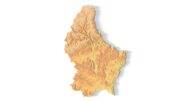 STL file of Luxembourg map for CNC and 3D printing