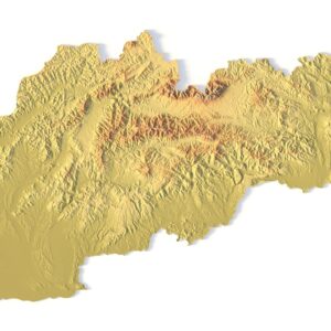 STL file of Slovakia map for CNC and 3D printing