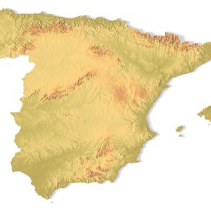 STL file of Spain map for CNC and 3D printing