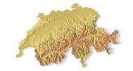 STL file of Switzerland map for CNC and 3D printing