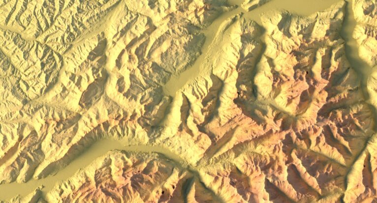 Digital elevation terrain of Switzerland in STL format