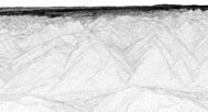 Wireframe view of the Switzerland STL terrain model