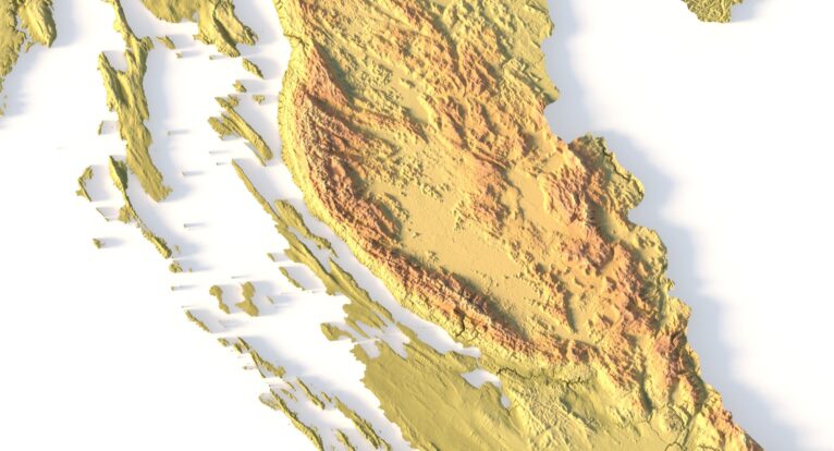 Digital elevation terrain of Croatia in STL format