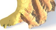 Liechtenstein topographic map STL for CNC carving