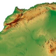 Africa 3D elevation model