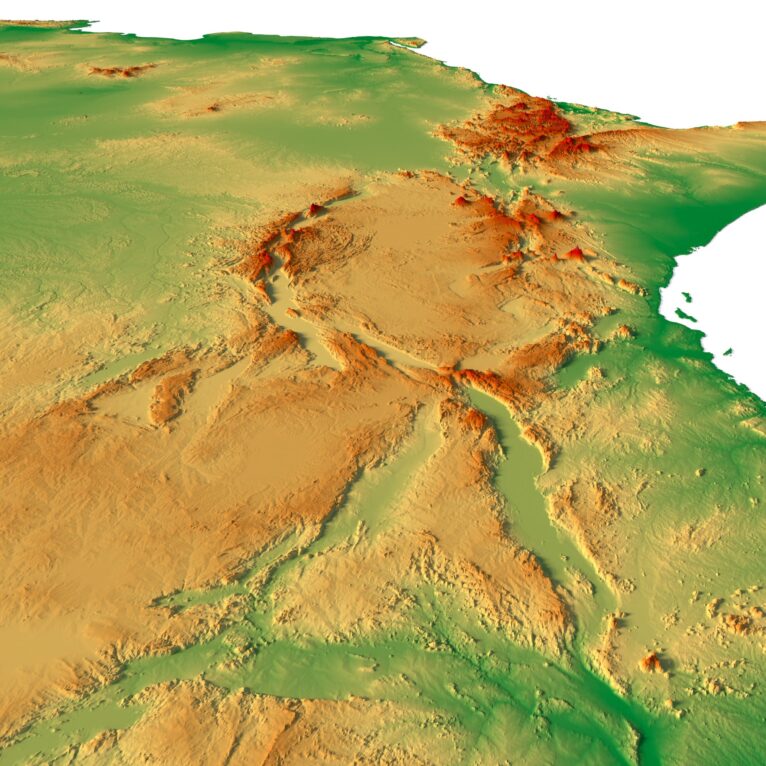 Africa 3D map