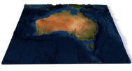 Australia relief map