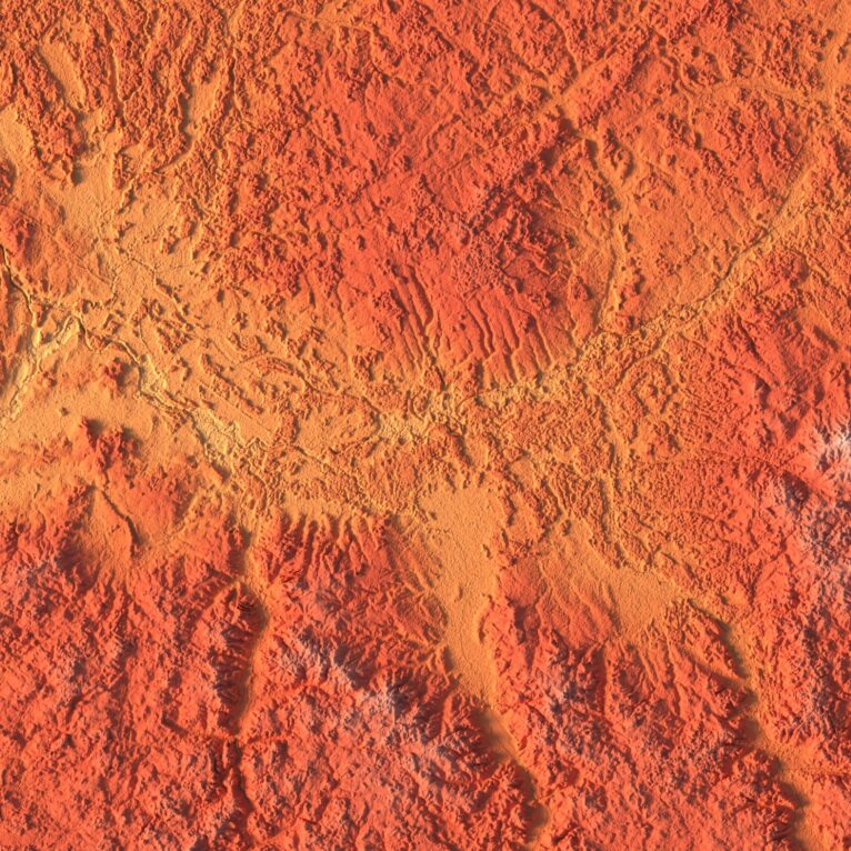 3d relief map of Belarus