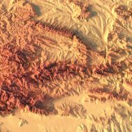 Bulgaria relief map