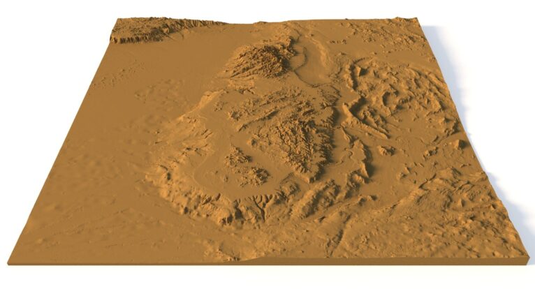Corsica and Sardinia 3D Print model