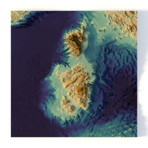 Corsica and Sardinia 3D model