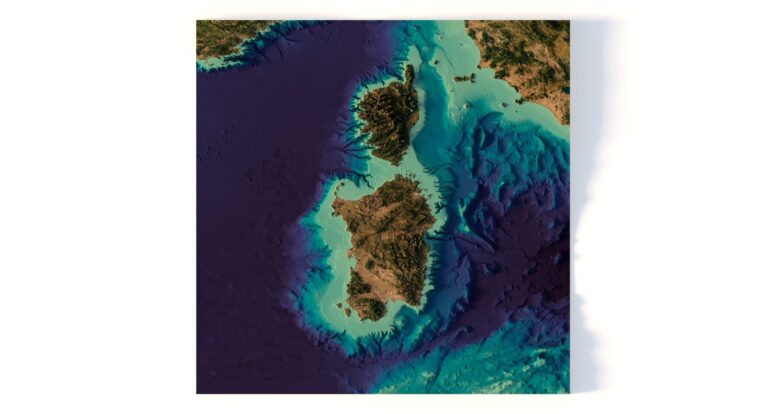 Corsica and Sardinia buy 3d models