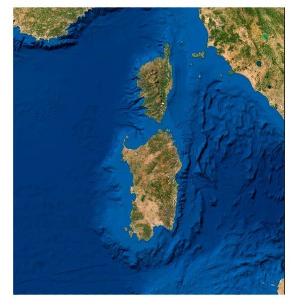Corsica and Sardinia Texture Corsica and Sardinia Texture