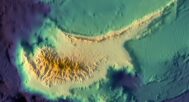 Cyprus 3D elevation model