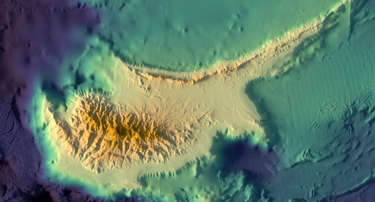 Cyprus 3D elevation model