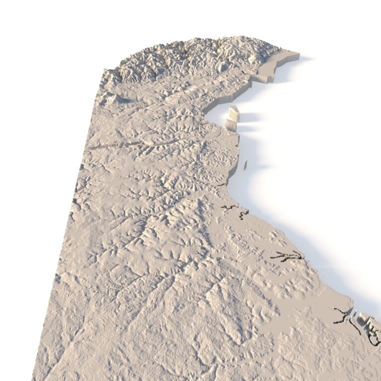State of Delaware 3D Print model